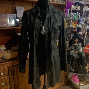 Stunning dress shirt sexy goth